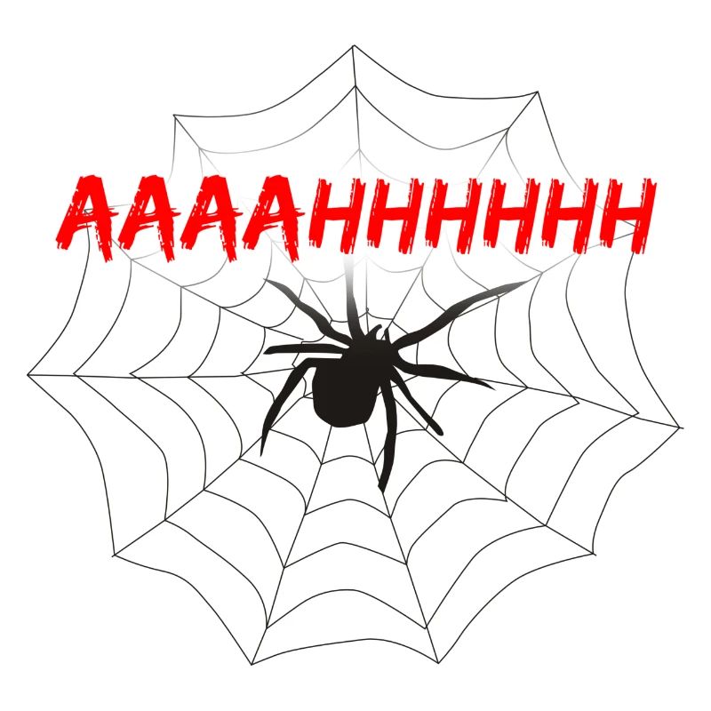 Angst vor Spinne mit Netz