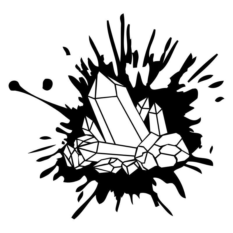 Tache de couleur de cristal