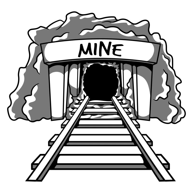 Entrée de la mine minière