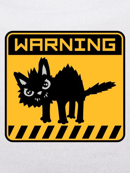 Warning dangerous cat
