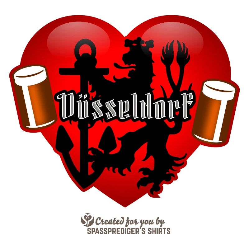 Düsseldorf Herz Bergischer Löwe Altbierbecher