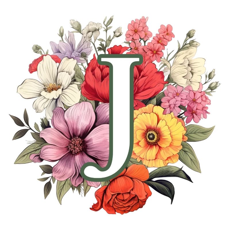J Bouquet de monogramme