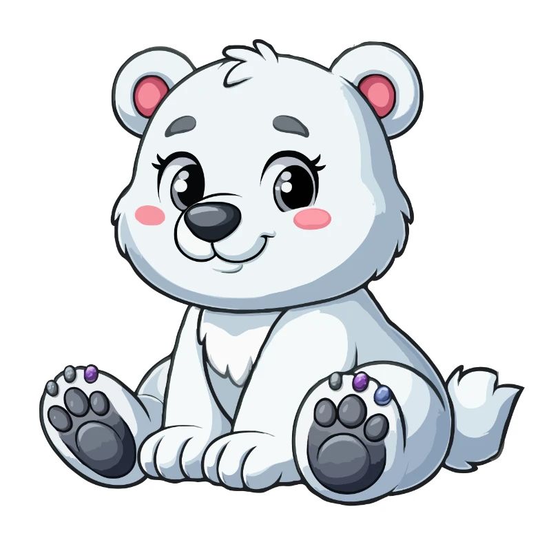 Mädchen Eisbär
