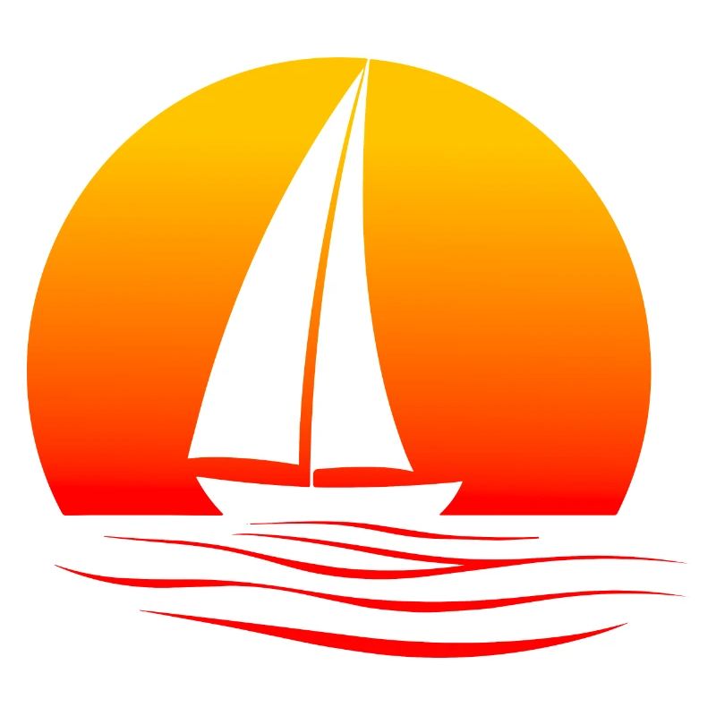 Stimmungsvolles Segelbootdesign
