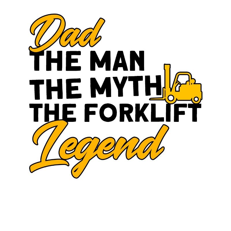 Gabelstaplerfahrer Papa, die Gabelstapler-Legende