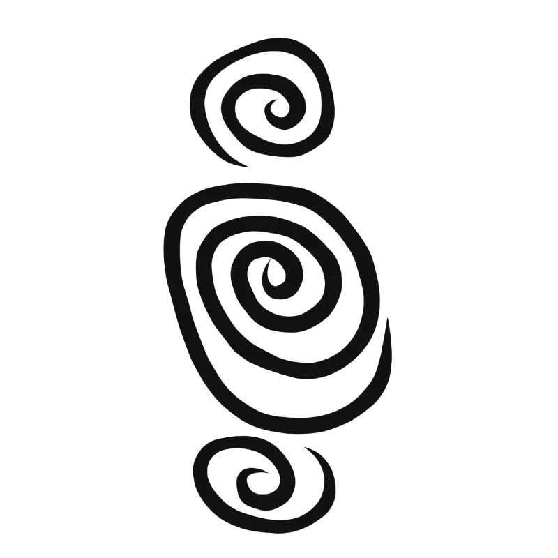 Constellation spirale abstraite spirale