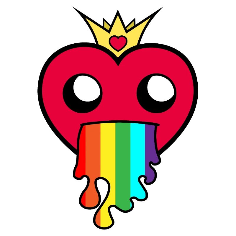 Regenbogen Herz ! Geschenk Idee !