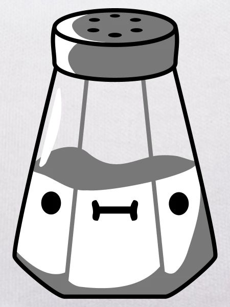 Salt shaker with face