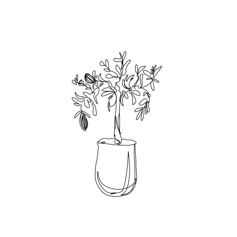 Lemon tree lineart