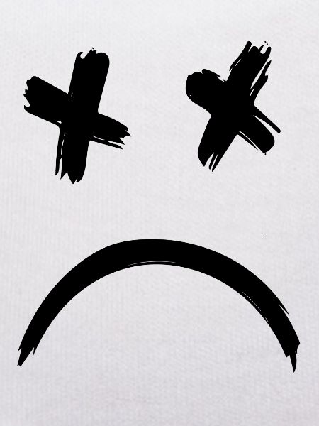 Sad Dead Smile Face