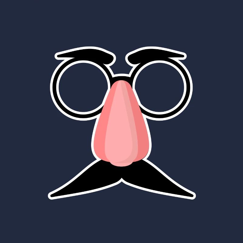 Nez de moustache de glaces