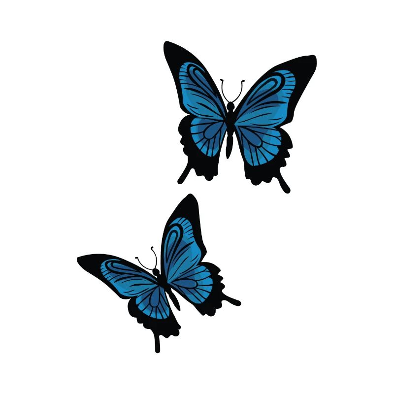 Blaue Schmetterlinge