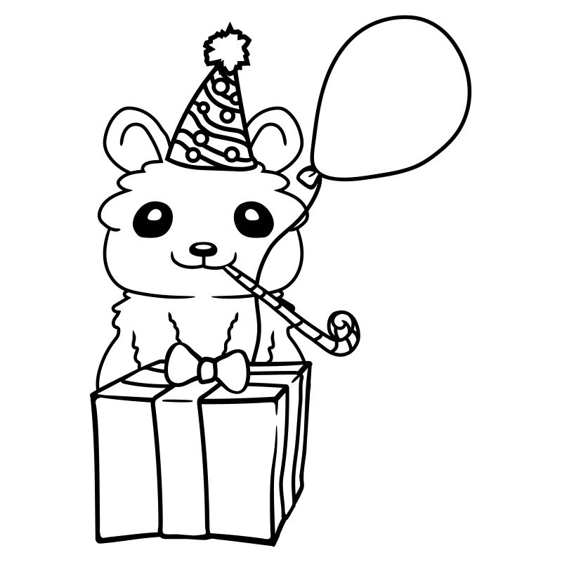 Fête Hamster Anniversaire