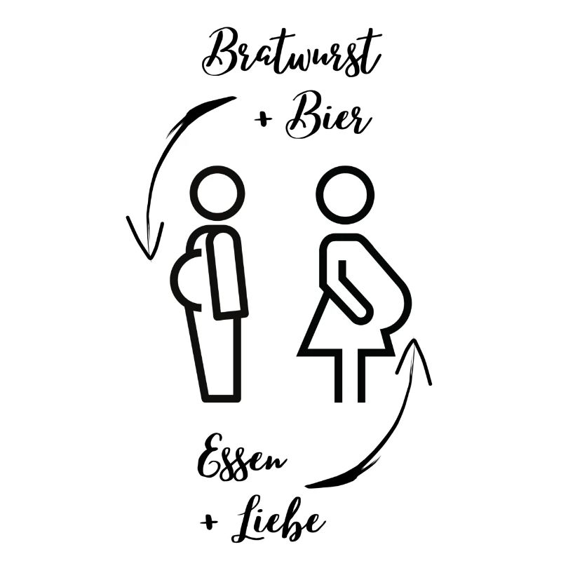 Bierbauch und Schwangerschaftsbauch - Dicker Bauch