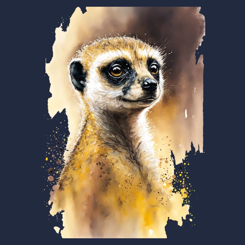 Aquarelles de suricates mignonnes