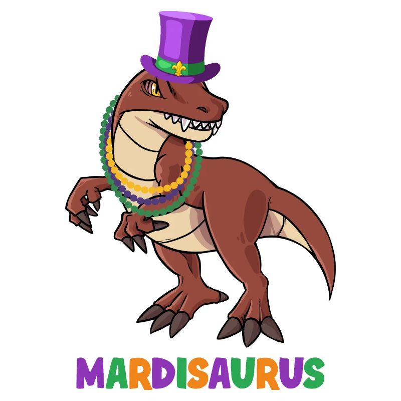 MARDISAURUS Mardi Gras Dinosaurus