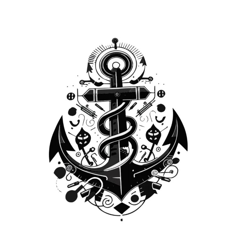 Anchor Black curved