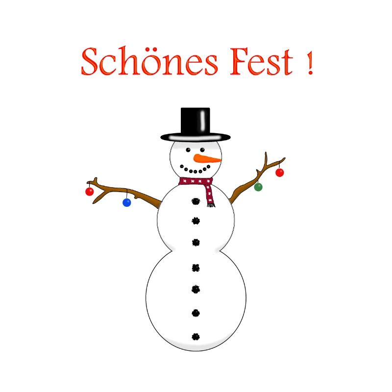 Snowman beautiful feast