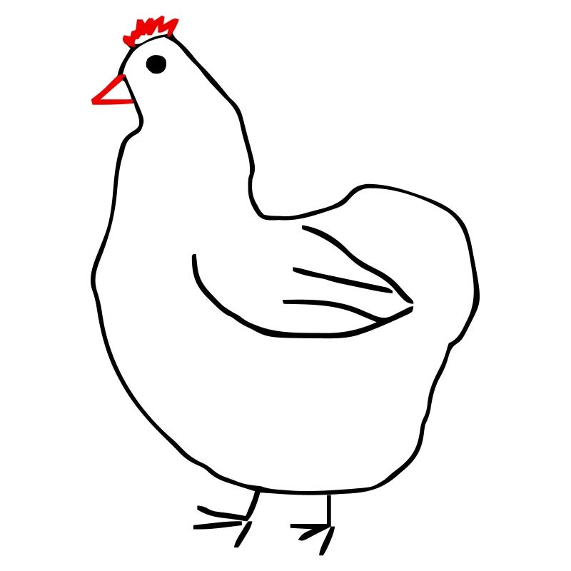 Dickes Huhn