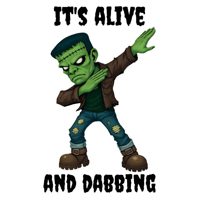 Stitched Monster is alive and dabs for Halloween