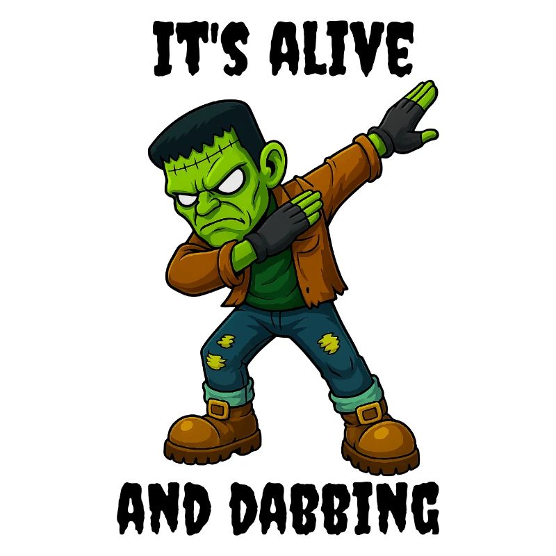 Stitched Monster is alive and dabs for Halloween