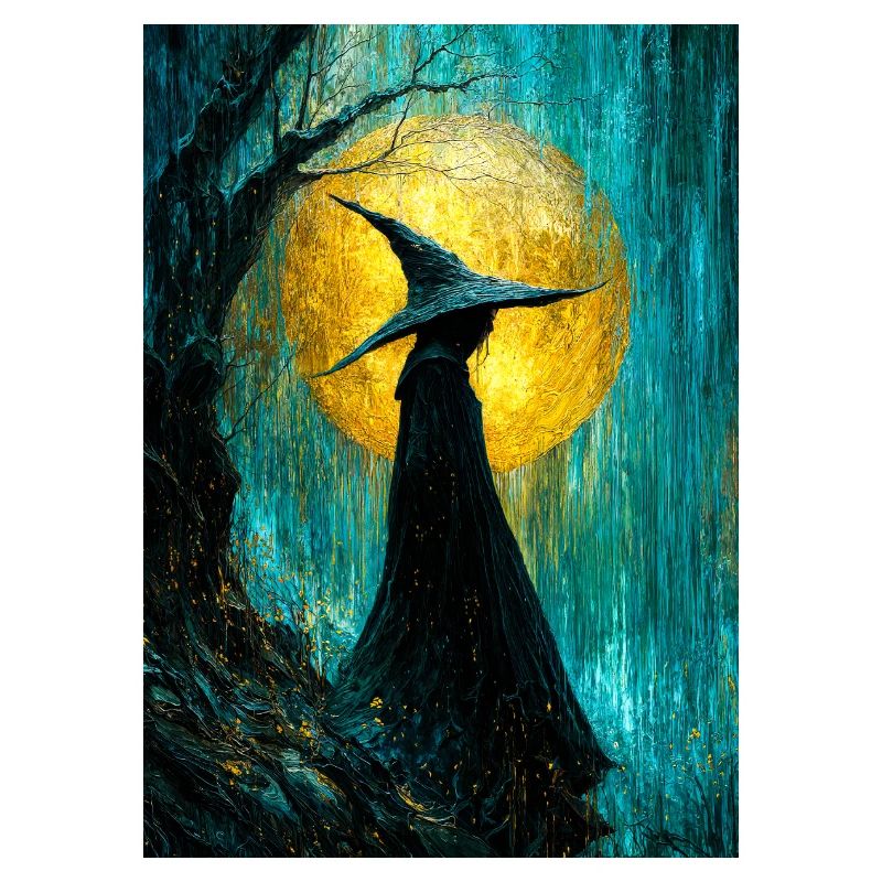 Moonlit Witch in Sunlit Grove