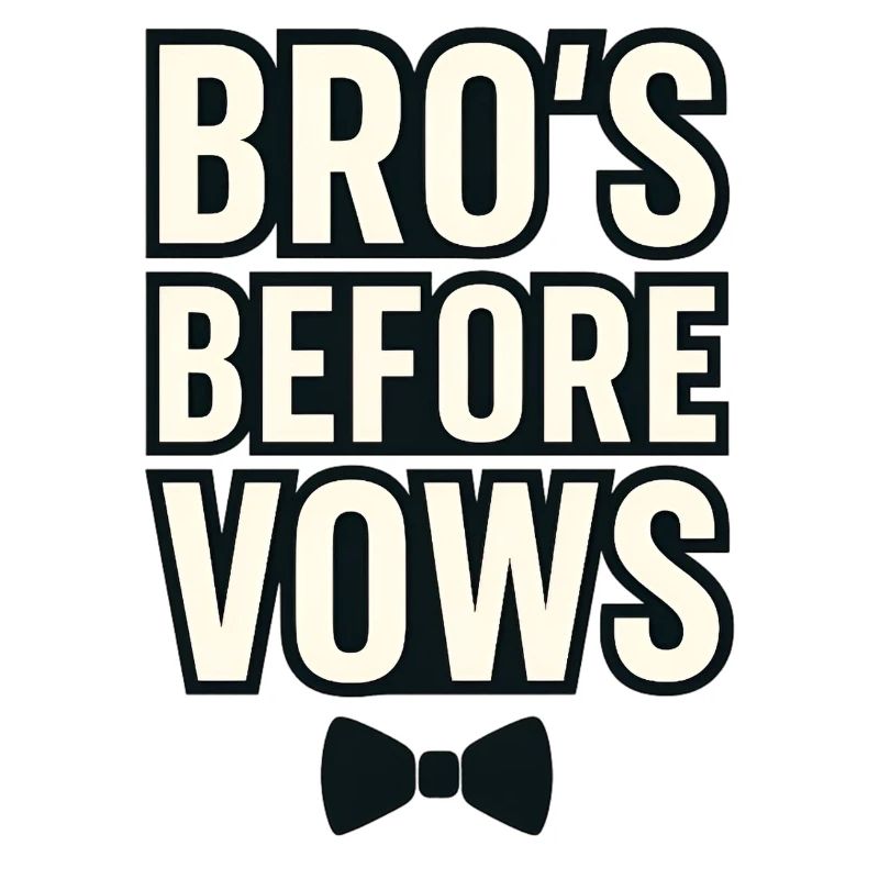 Bro's before Vows – Bachelor Party Shirt for Men