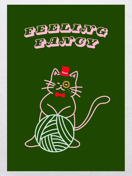 Chat qui se sent chic