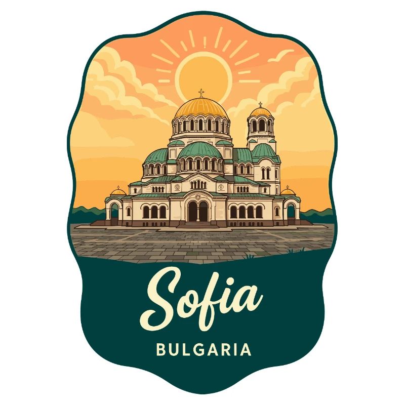 Insigne vintage de Sofia Alexandre Nevski