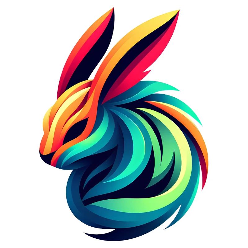 Lapin Couleur Éclatante