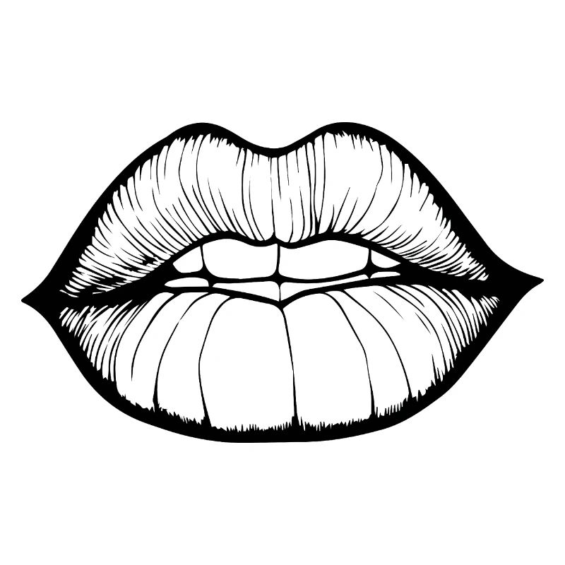 Lèvres, bouche, baisers lèvres