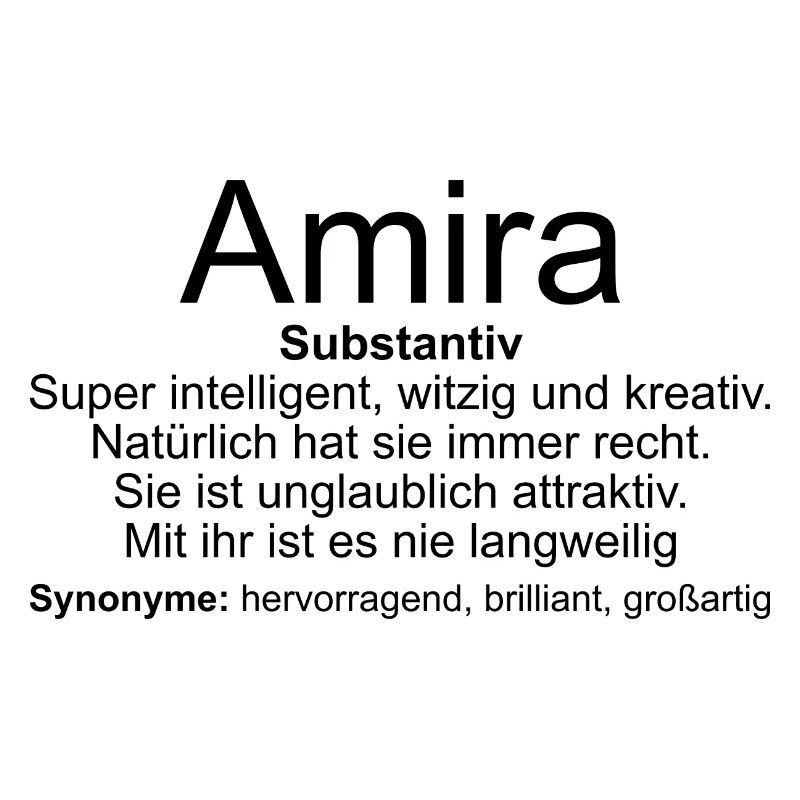 Name Definition Amira
