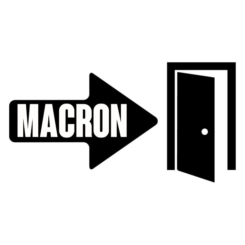 Macron wears it
