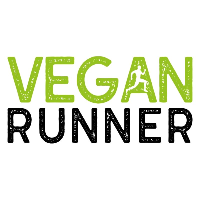 Vegan runner Geschenk Pflanzen Spruch