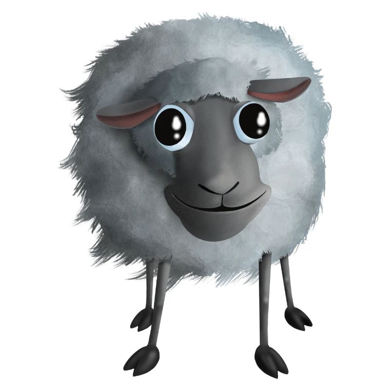 Süßes Schaf - Smiling