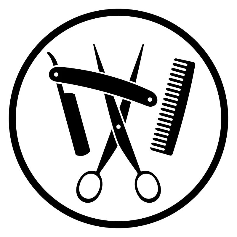 Zunftzeichen der Friseure, positiv