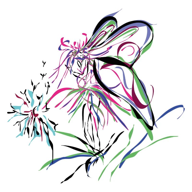 Abstrakt - Blumenelfe