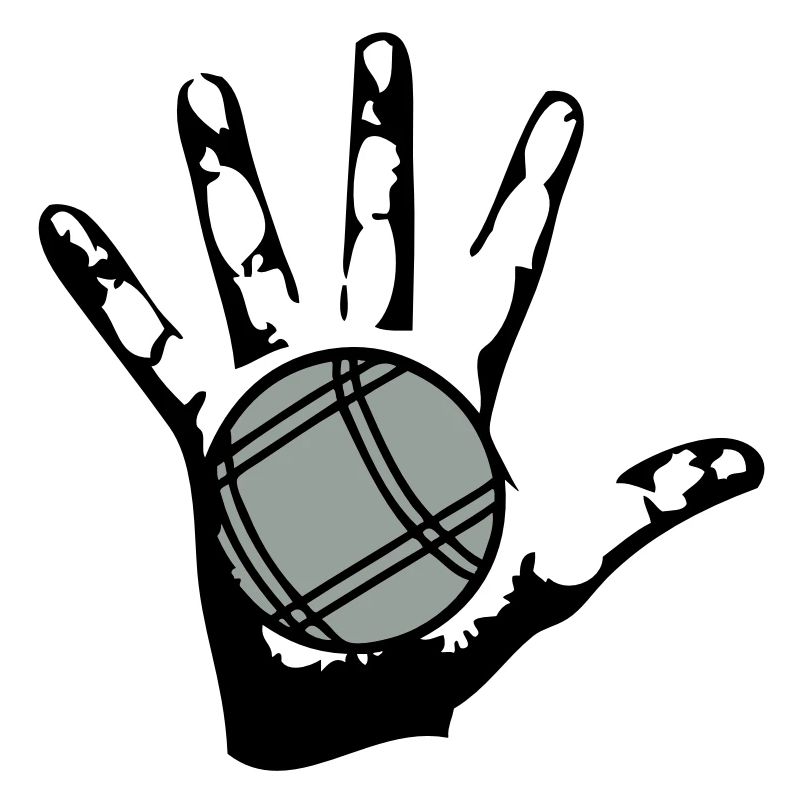 petanque boule main