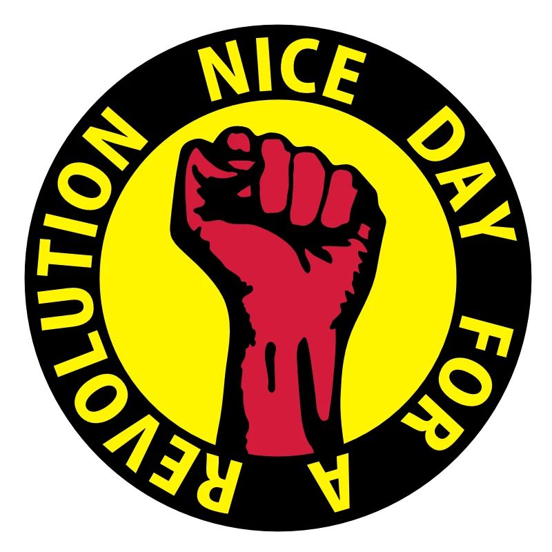 3 colors - nice day for a revolution - against