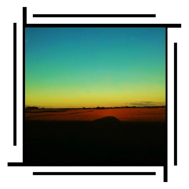 Ciel jaune vert Horizon