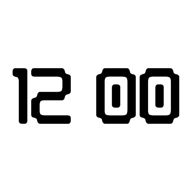 Heure 12 heures digitale