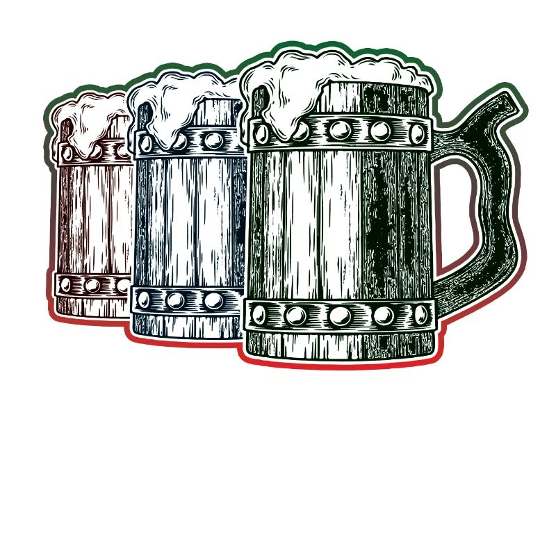 Full beer mugs
