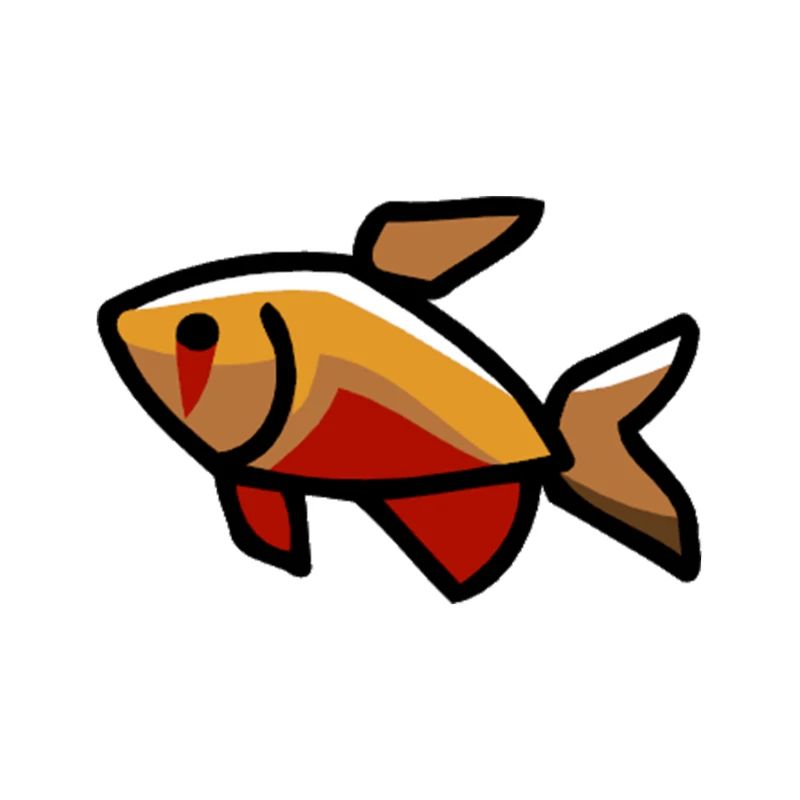 Fisch Comic Design rot