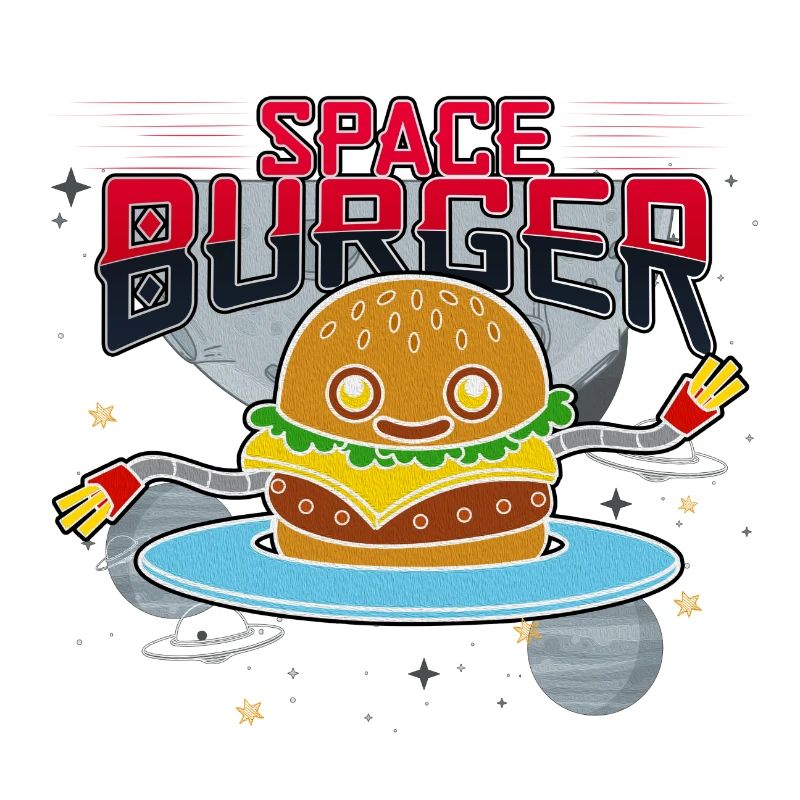 Burger de restauration rapide Space