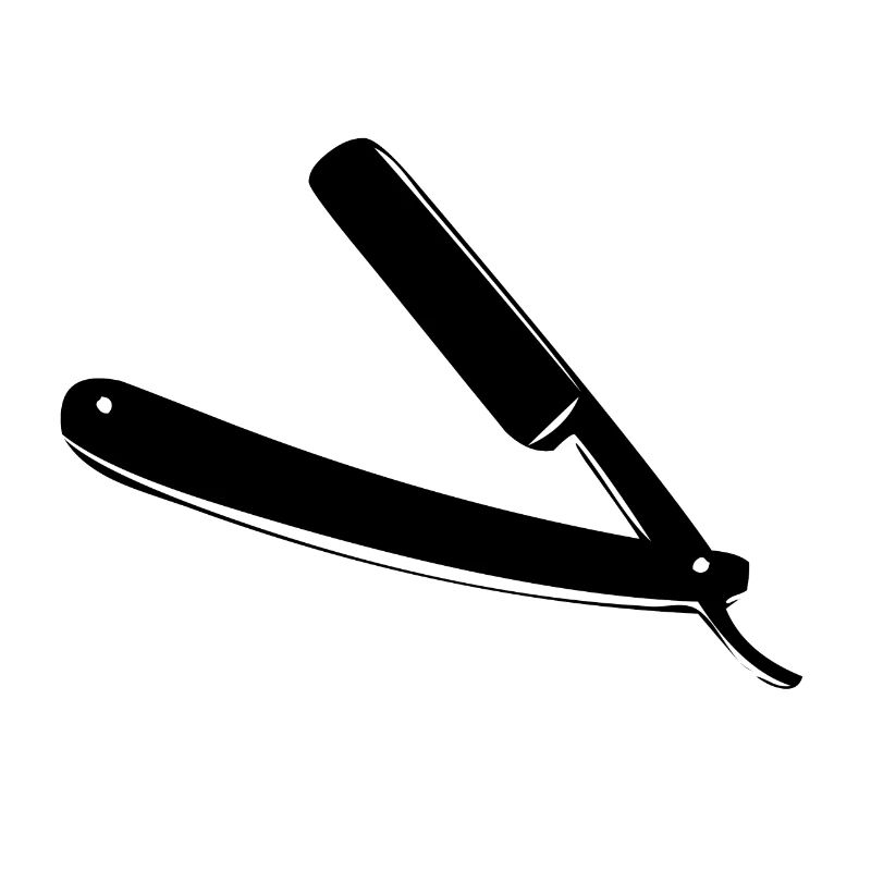 A sharp razor for the beard