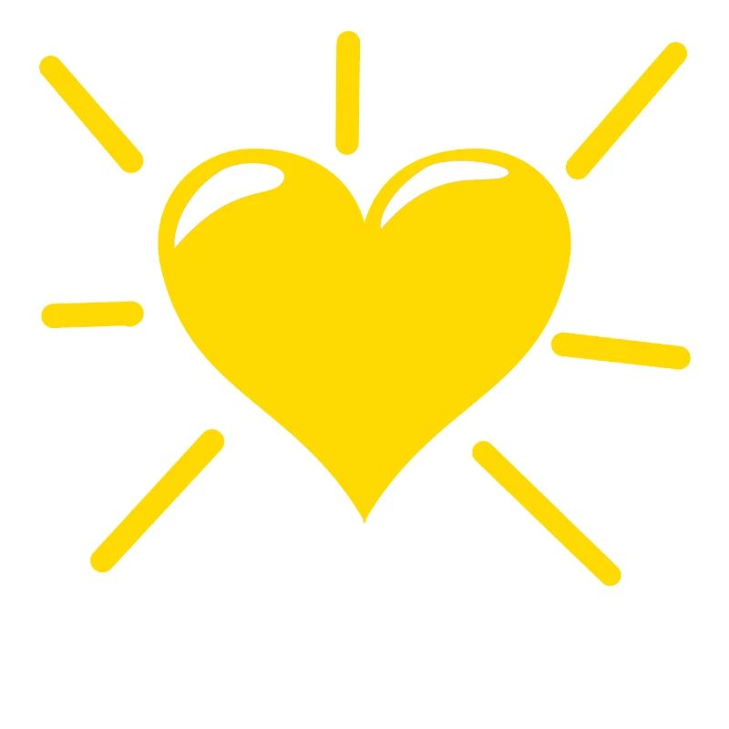 Sonnen Herz Sommer Geschenk