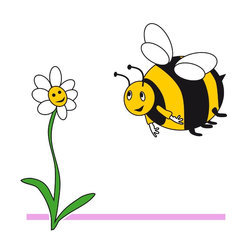 Bourdon et fleur