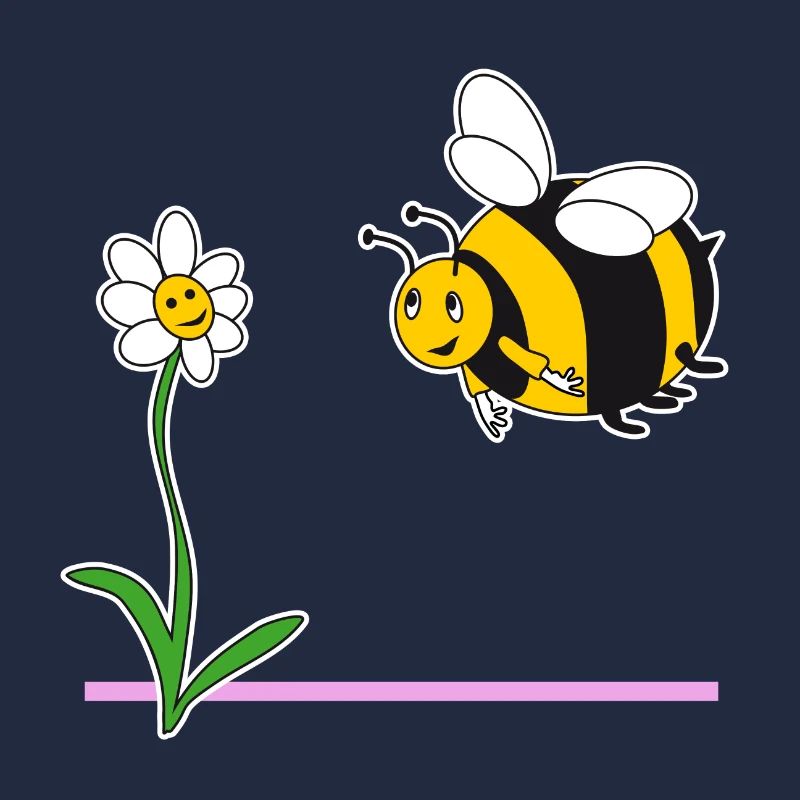 Bourdon et fleur
