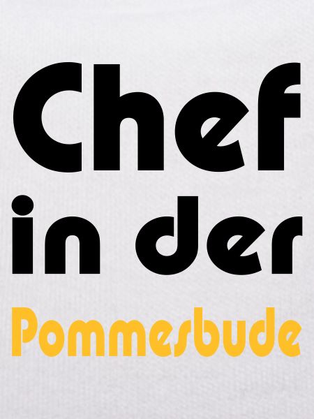 Chef in der Pommesbude