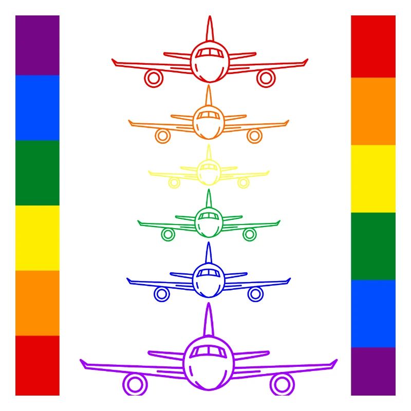 avions arc-en-ciel